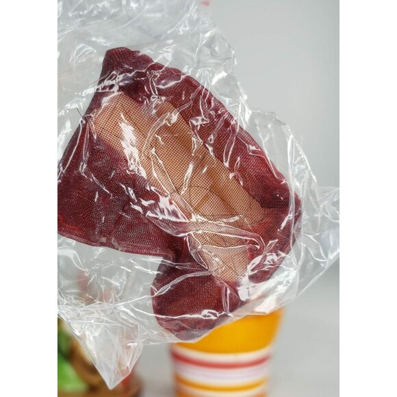 German Goebel Fragrant Greeting Flower Pot Figurine Rabbit Orange Floral Incense - Picture 6 of 9